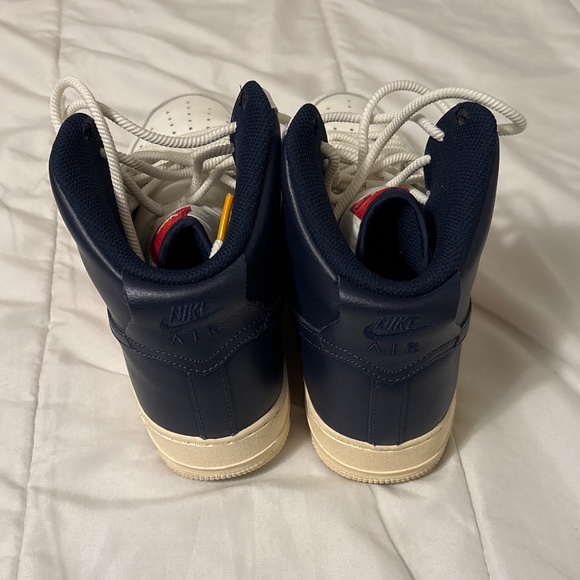 Nike Air Force 1 High Top Nautical Redux Blue Red & White Men’s Size 8.5 - Picture 4 of 7